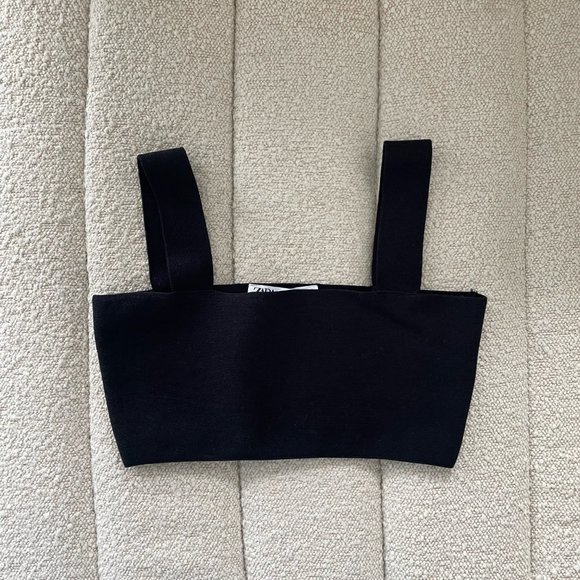Zara Cropped Tank Top (Size M) - Picture 3 of 3